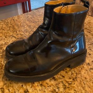 Noak made in Portugal chunky chelsea boots in black leather